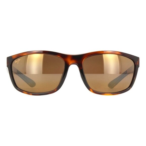 New MAUI JIM Nuu Landing Havana Polarised Square H869 10 Sunglasses Women - Picture 2 of 4